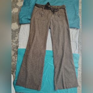 Brown Wide-Leg Trousers